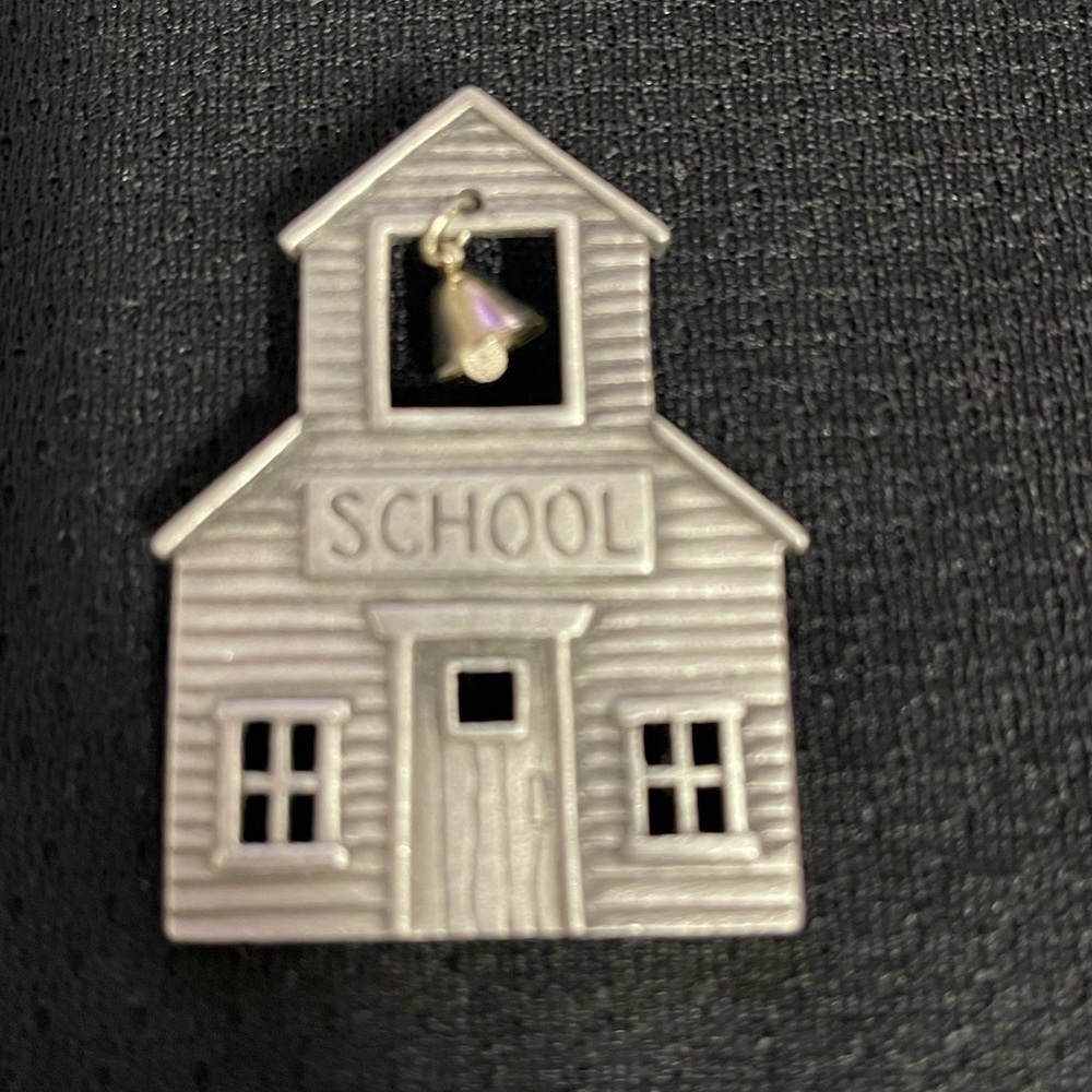 Vintage JJ school brooch